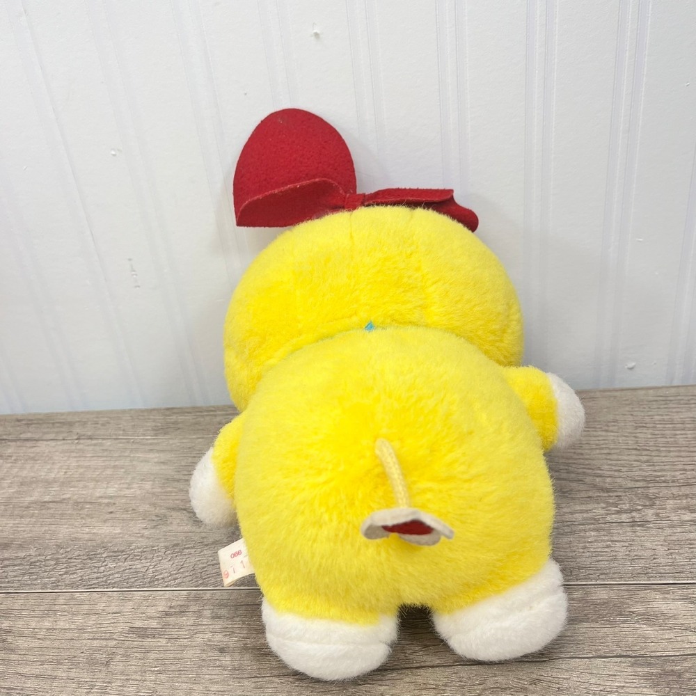 Bandai Dorami Doraemon Vintage Fuzzy Plush Toy Japan 1991 Doll Yellow Cat 8.5" - Picture 4 of 7
